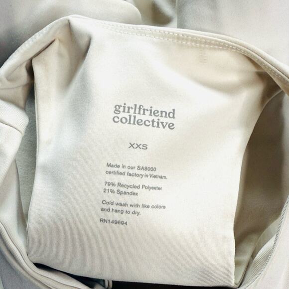 Girlfriend Collective Ecru Dylan Sports Bra - Picture 3 of 5